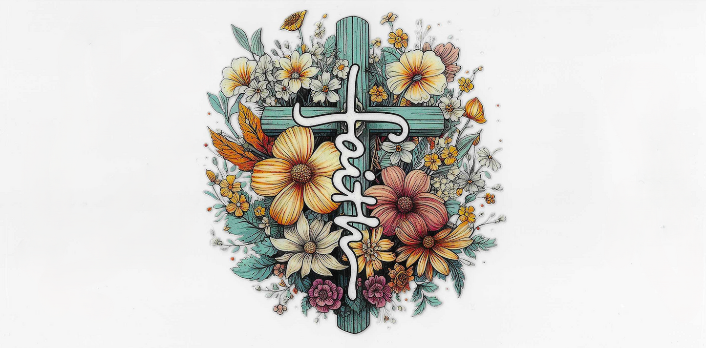 Faith, Flowers, Cross