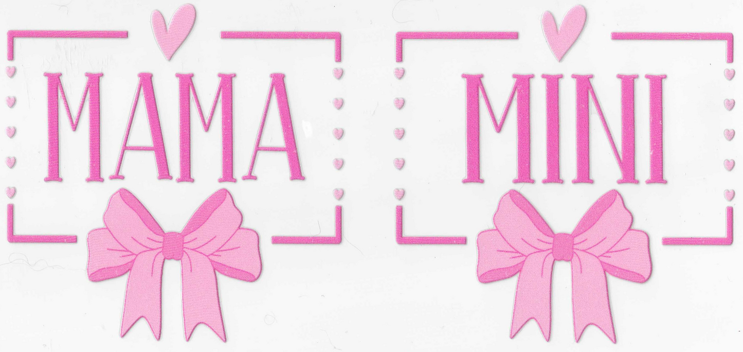Mama & Mini Pink Bow