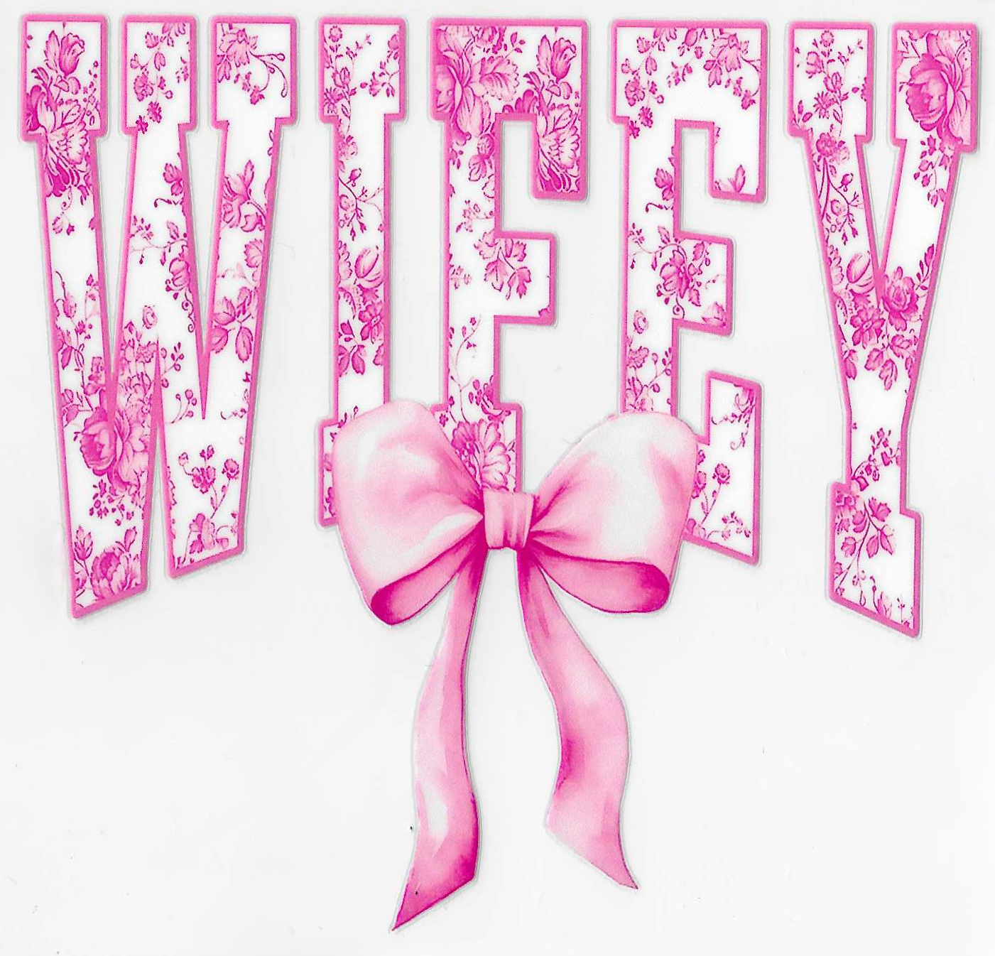 Pink Floral Wifey