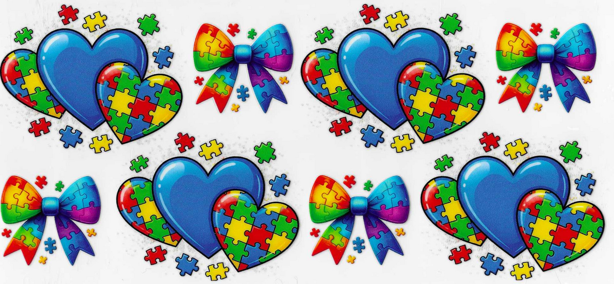 Puzzle Hearts and Bows