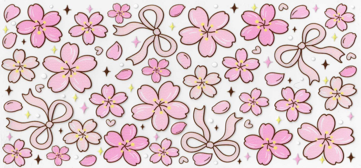 Pink Flowers & Bows