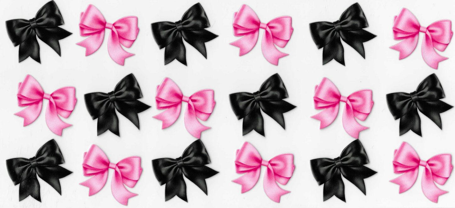 Pink & Black Bows