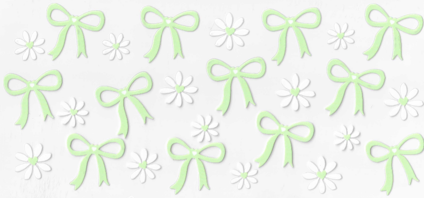 Green Bows & Flowers