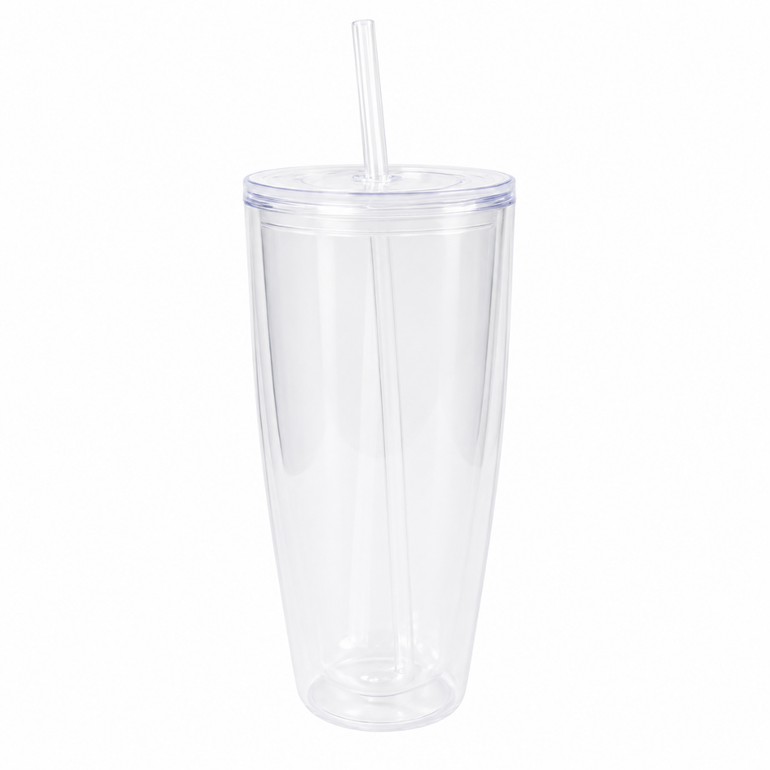 24 oz Curved Snow Globe Tumbler