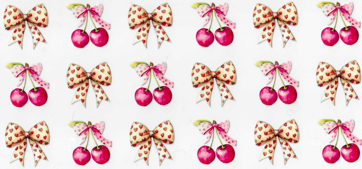 Cherries & Heart Bows