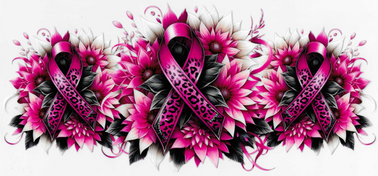 Floral Pink Ribbons