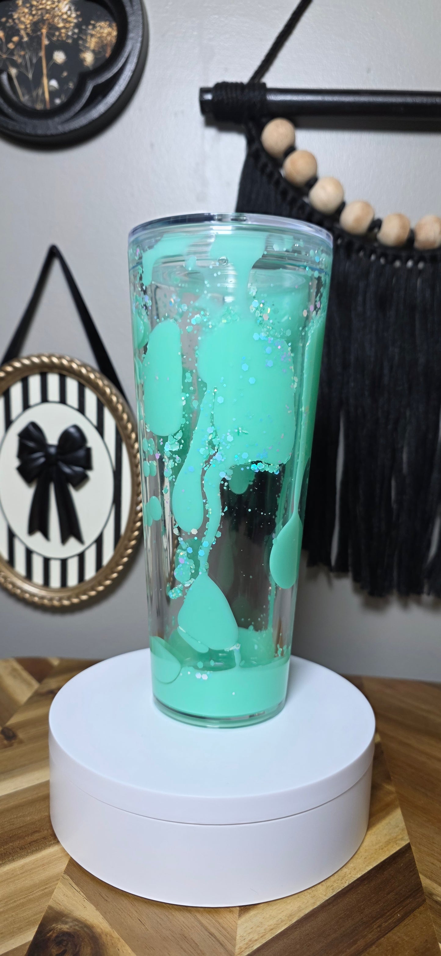 24 oz Teal Slow Lava