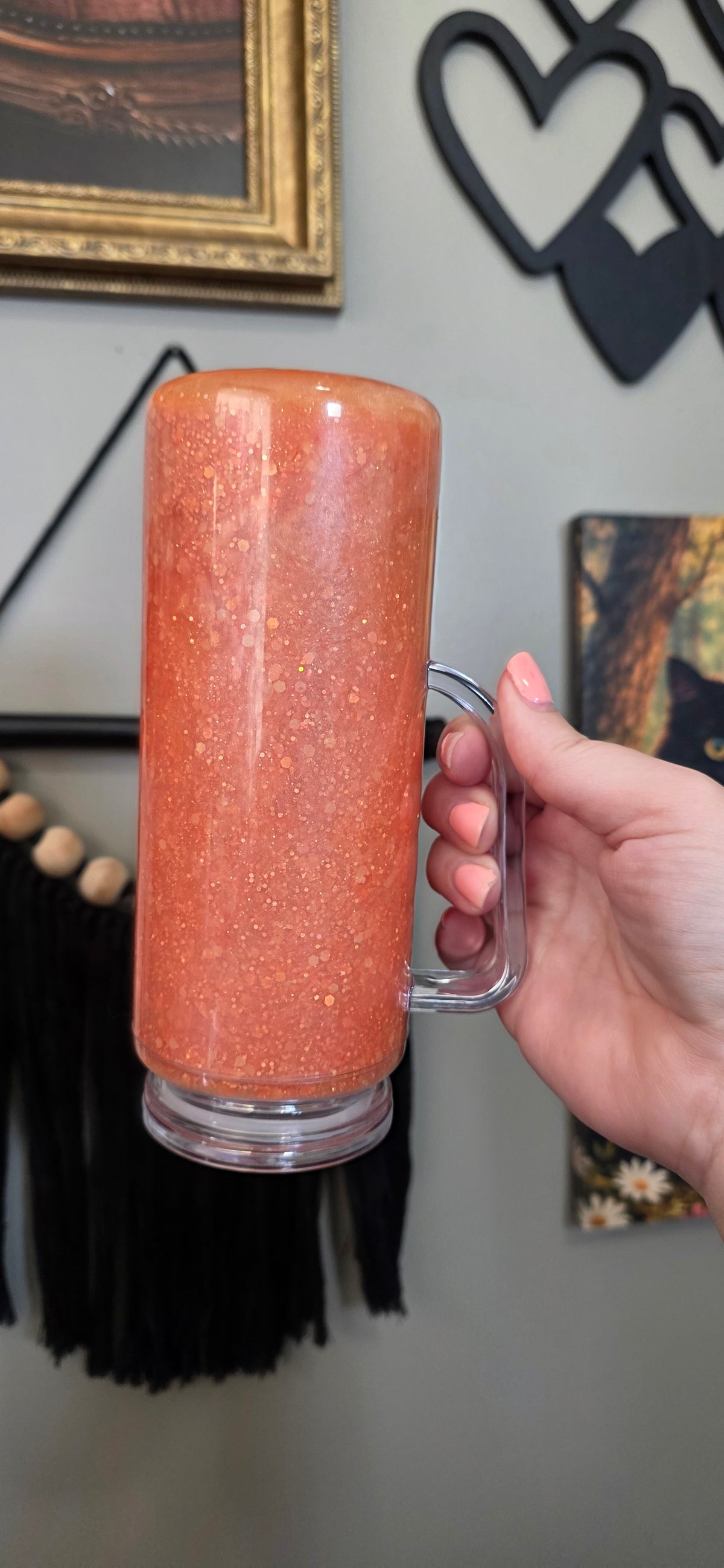 20 oz with Handle Light Orange Dreamscape