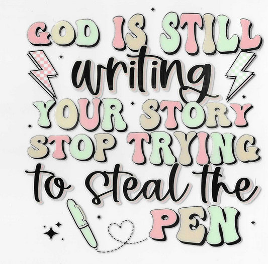 God is still Writing