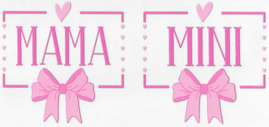 Mama & Mini Pink Bow