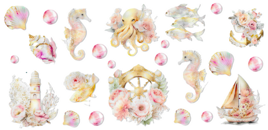 Pastel Sea Life