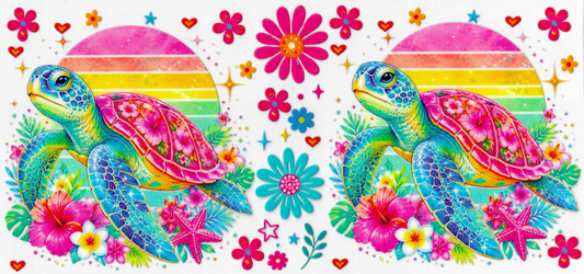 Colorful Sea Turtle