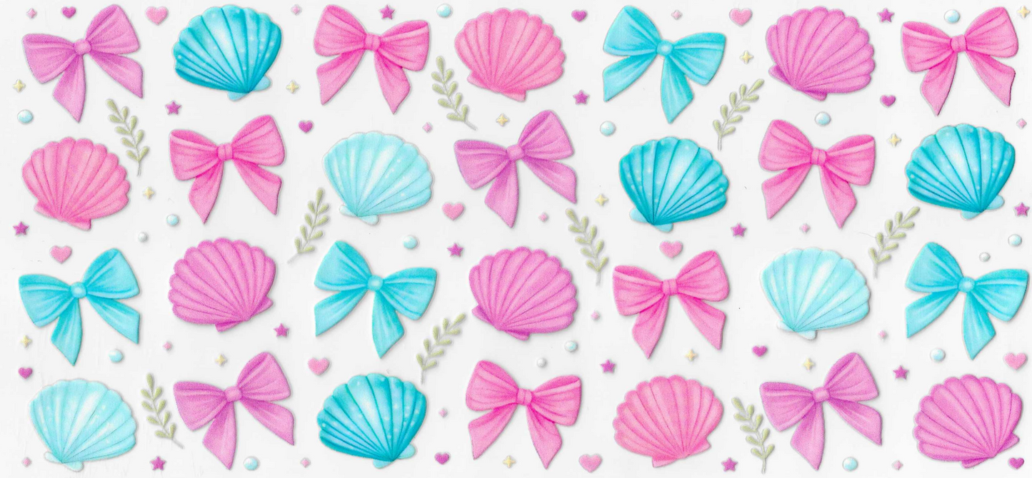 Pink & Blue Shells & Bows