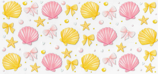 Pink & Yellow Shells & Bows
