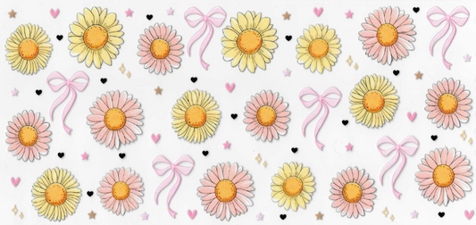 Pink Bows and Flowers