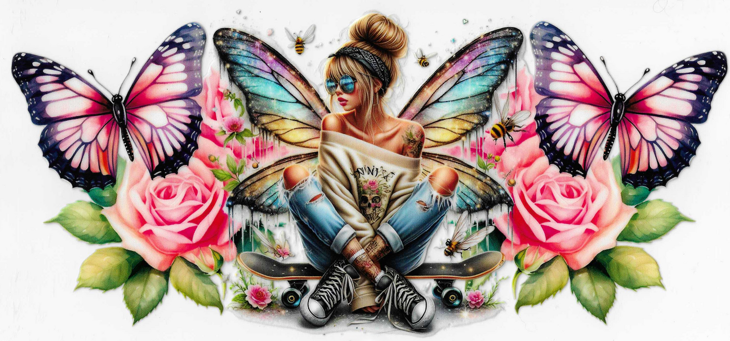 Rainbow Skater Fairy