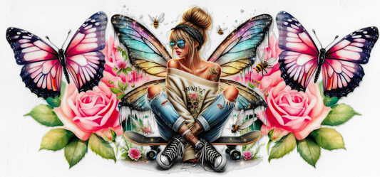 Rainbow Skater Fairy