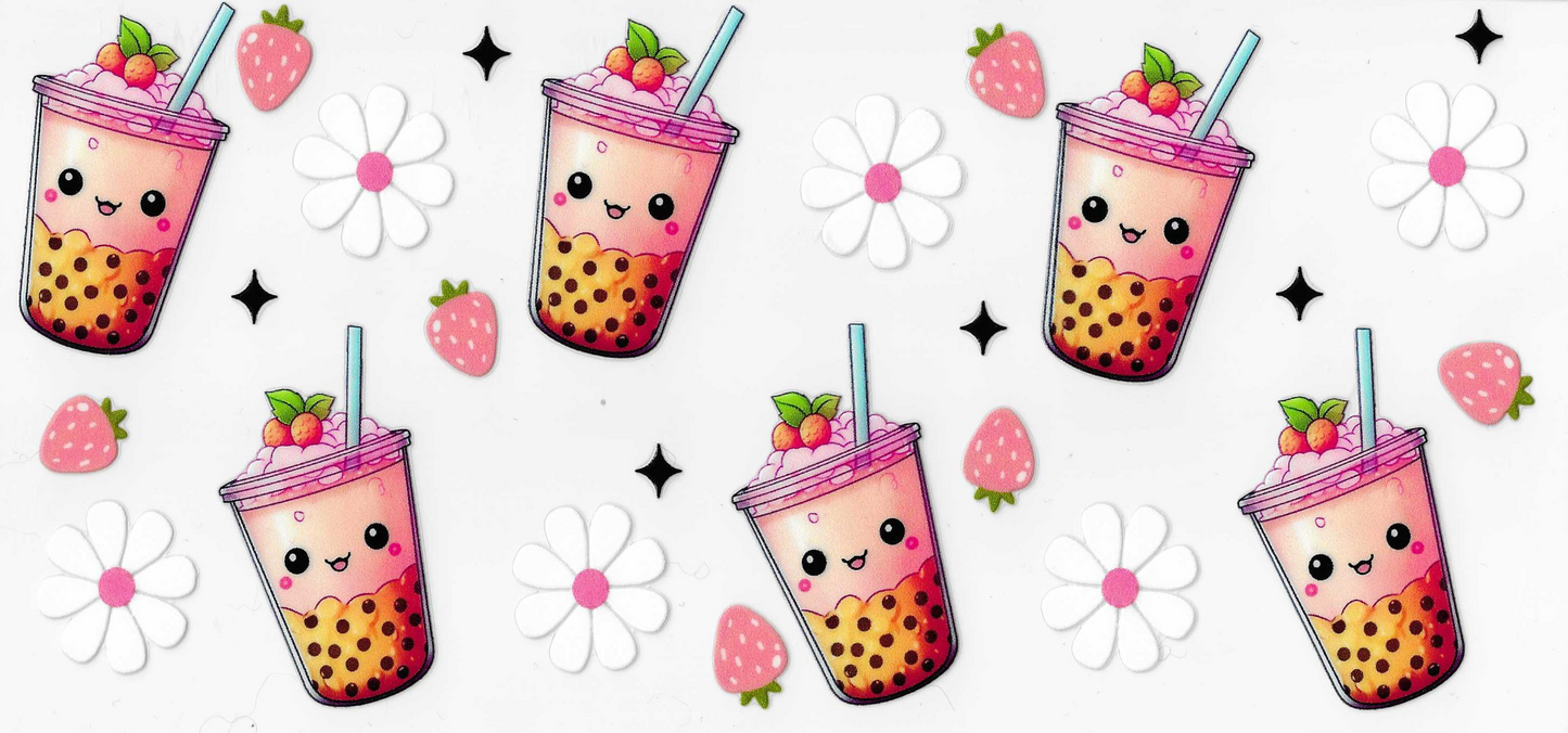 Pink Boba Drink