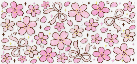 Pink Flowers & Bows