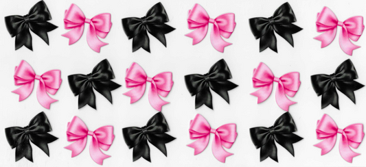 Pink & Black Bows